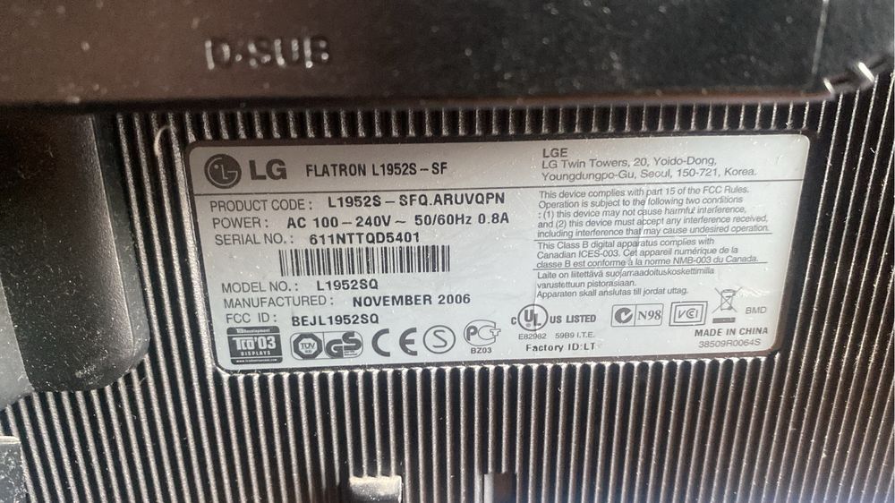 Monitor LG Монитор лджи