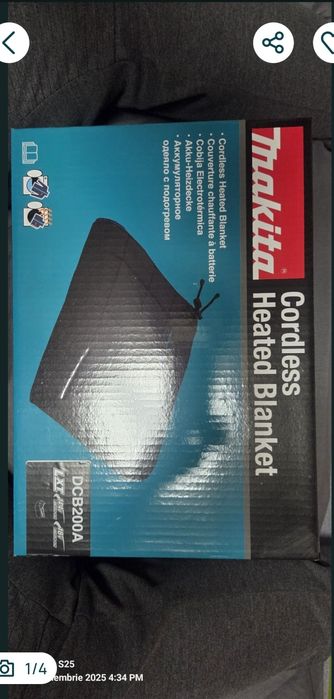 Makita Pătură cu încălzire pe acumulator 140 x 70 cm