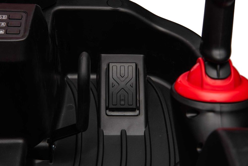 Excavator electric Kinderauto X7 2x 55W 12V-12Ah, scaun tapitat, RED