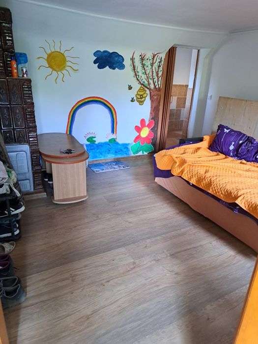 Teren cu casă de vânzare  în com Traian,  jud Braila , 103 mp, teren 1330 mp, apa și curent, baie în casa