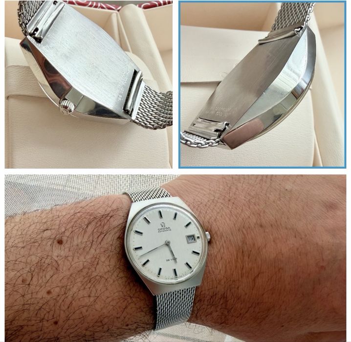 Ceas Omega De Ville Automatic – Ref. 166.051 – Cal. 1002 – Mesh Omega Original – Anul 1977