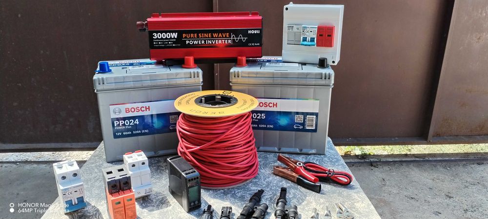 Инвертор 3000 W/48 V пълна синусоида+акумулатор и още ТОП предложения.