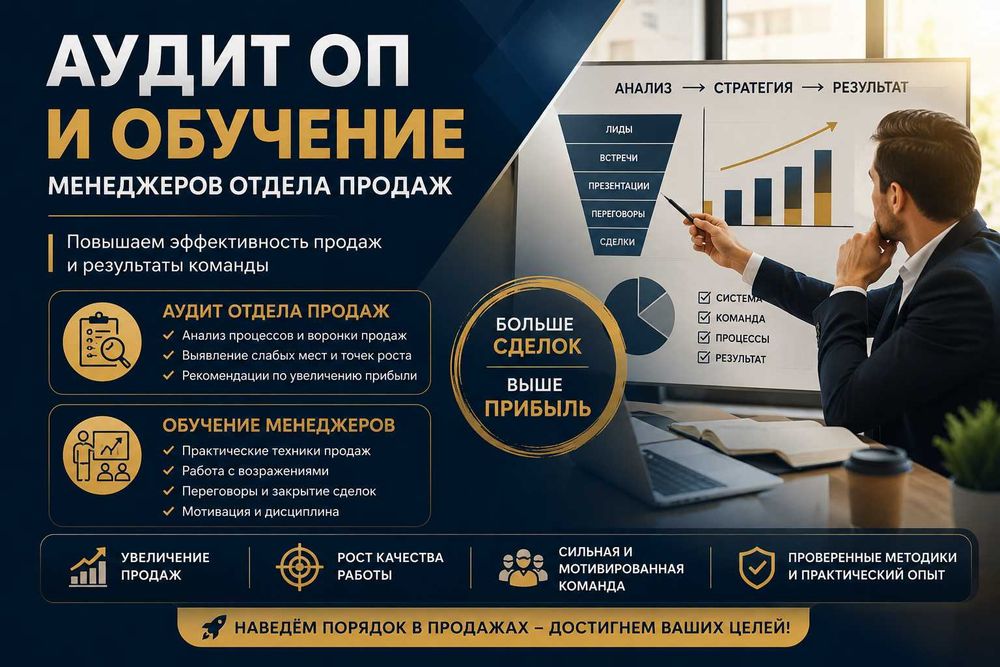 Аудит отдела продаж, обучение МОПов