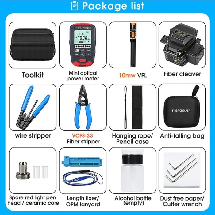 Набор для монтажа оптоволоконных сетей FTTH