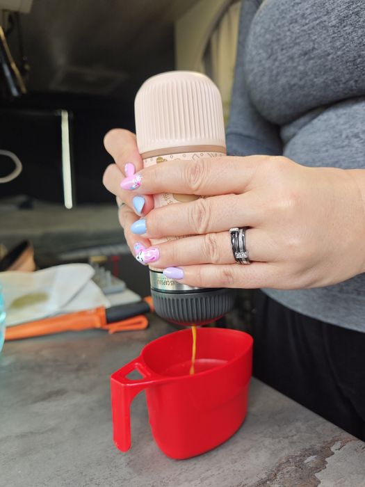 Кафе машина Espresso Nanopresso Dark Soul rose