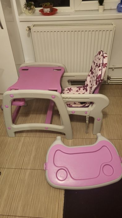 Scaun masă 2 în 1 bebeluși