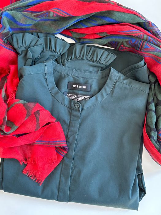 Страхотна секси миди пола в червено и роза Mos Mosh