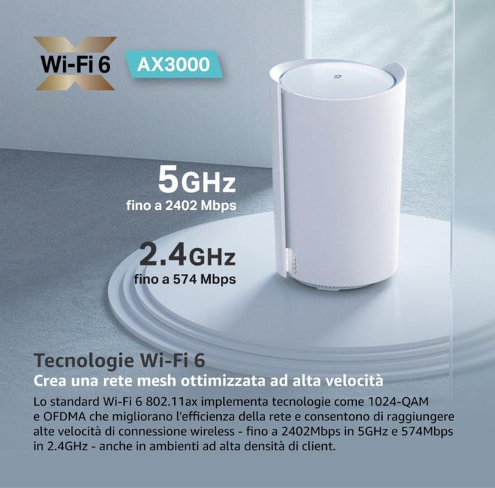 Router wireless TP-Link Wi-Fi DECO X50-5G AX3000 5G, sigilat, OCAZIE