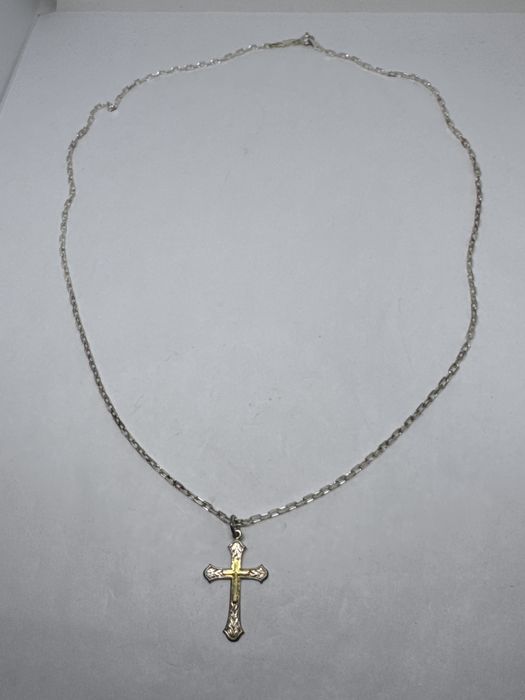 сребърен синджир с кръст 5.87гр 925