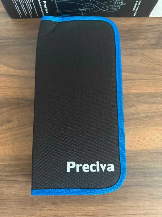 Kit marochinărie Perciva – clește capsator, capse și nituri piele, nou