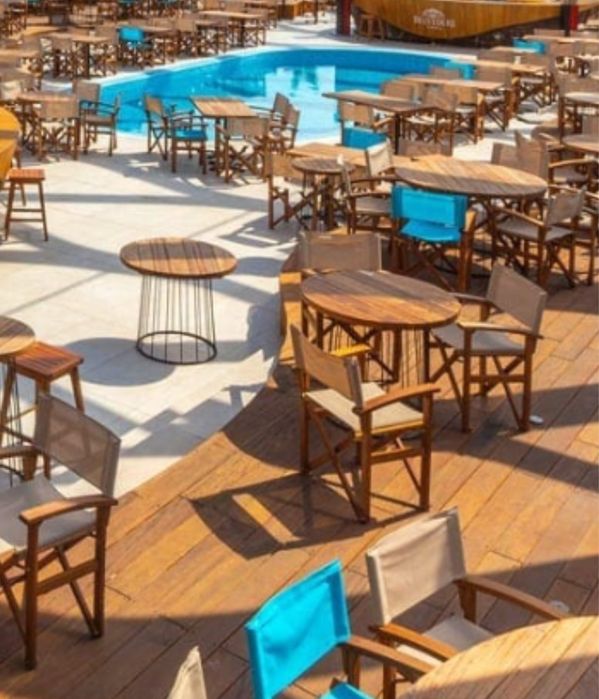 Scaun pliant din lemn – stil elegant, foarte bine întreținut