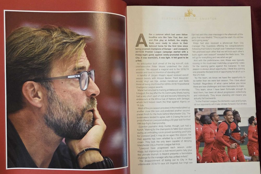 Champions 19/20. Liverpool FC Official Premier League Winners Book