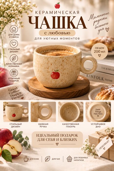 Кружки керамические