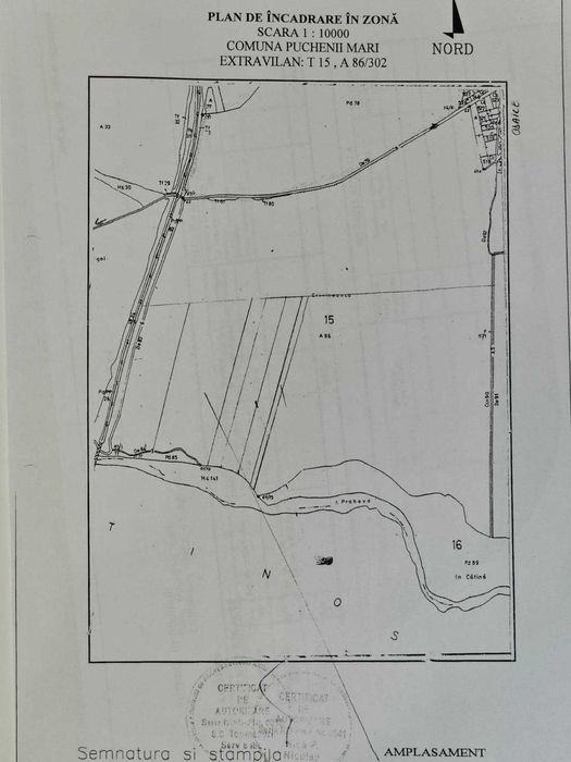 Teren agricol – 90.000 mp, Comuna Puchenii Mari, jud. Prahova