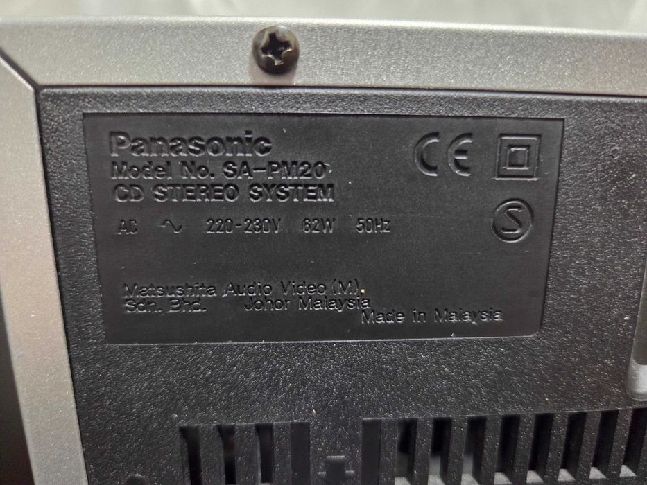 Minicombină Panasonic SA-PM20 + boxe SB-PM20, combina audio retro
