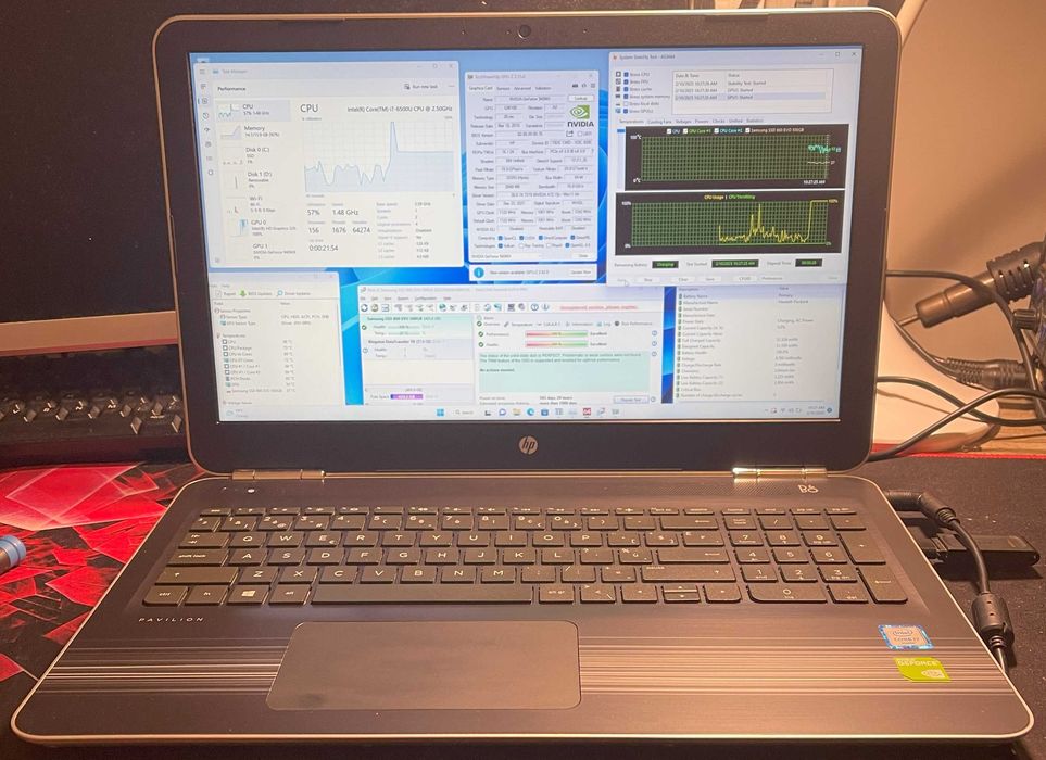 Laptop HP Pavillion 15-au091nb i7-6500u 16GB RAM 500gb SSD 940MX 2gb