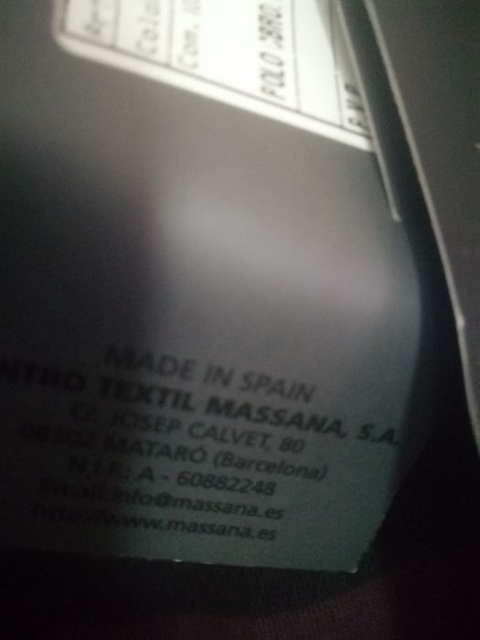 Bluza Polo MASSANA Noua, mărime L/XL Fabricație Spania (Barcelona)