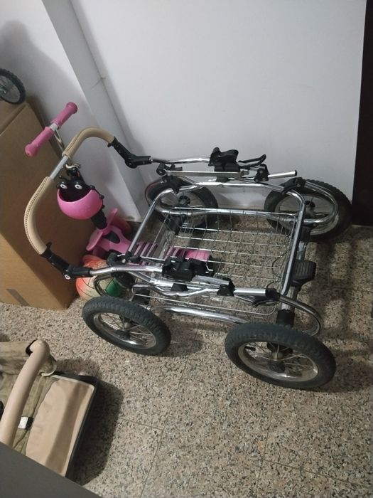 Cărucior bebe 2 în 1 cu landou mare – 500 lei
