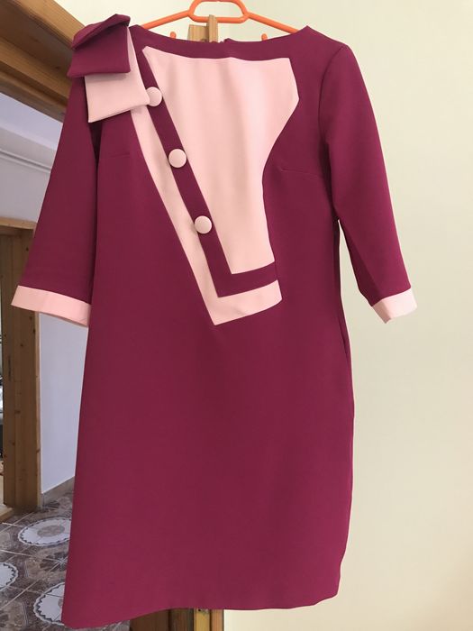Rochie Midi Roz Fucsia