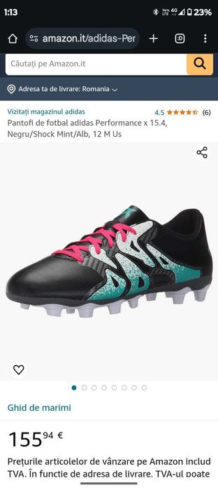 Pantofi de fotbal adidas Performance x 15.4