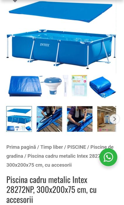 Piscina cadru metalic