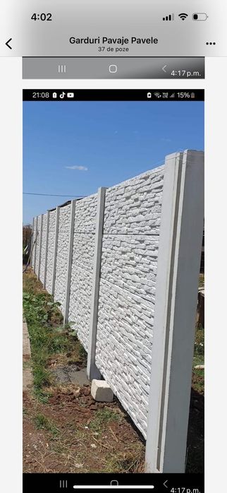 Garduri beton gard prefabricat Dâmbovița Ilfov Giurgiu