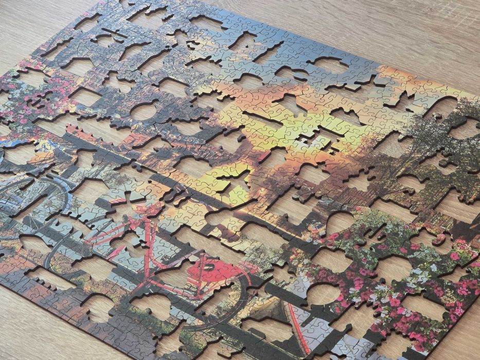 Puzzle Biciclete in Amsterdam - Lemn - 1010 piese