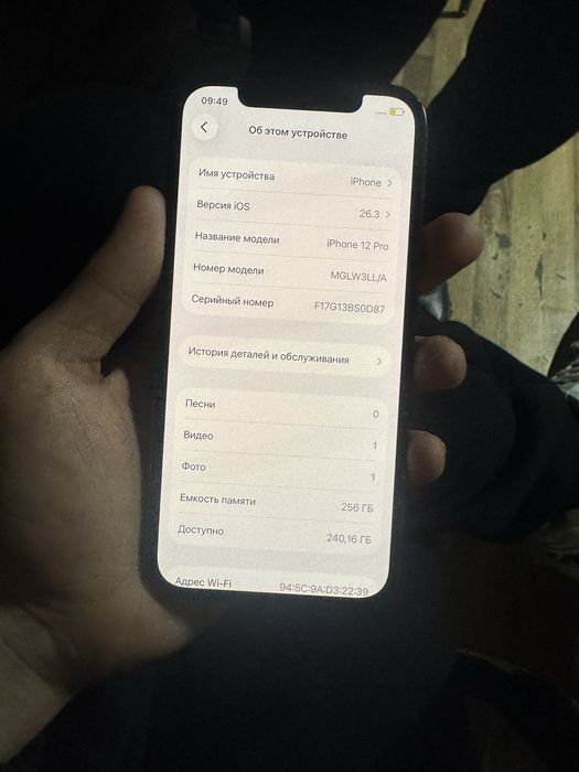 Iphone 12 pro 256gb sotiladi