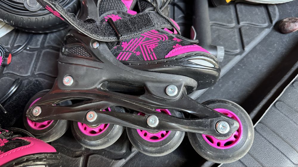 Role copii Roces Jokey 3 Girl Black/Pink Marime 26-29 (165-185 mm)