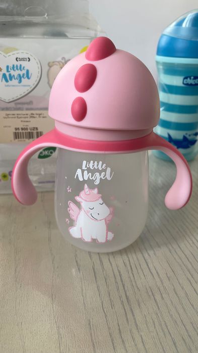 Детский поильник с трубочкой