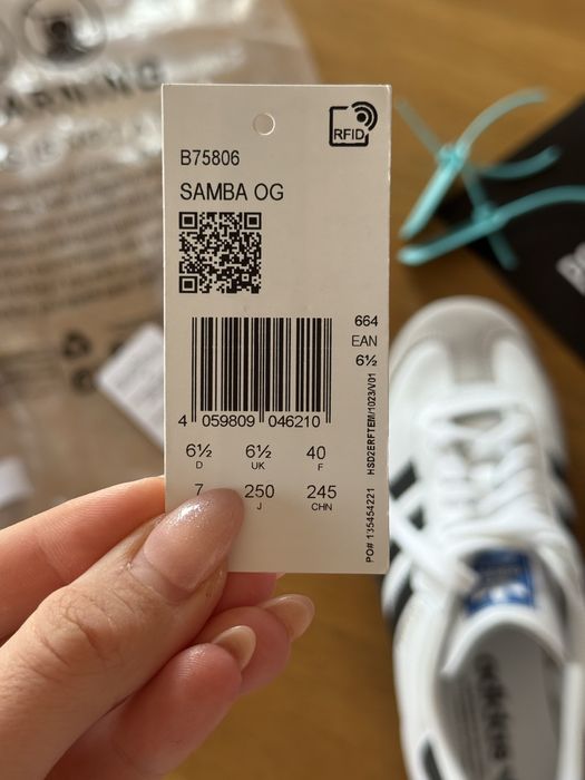 Adidas Самба Оригинальные 245 мм