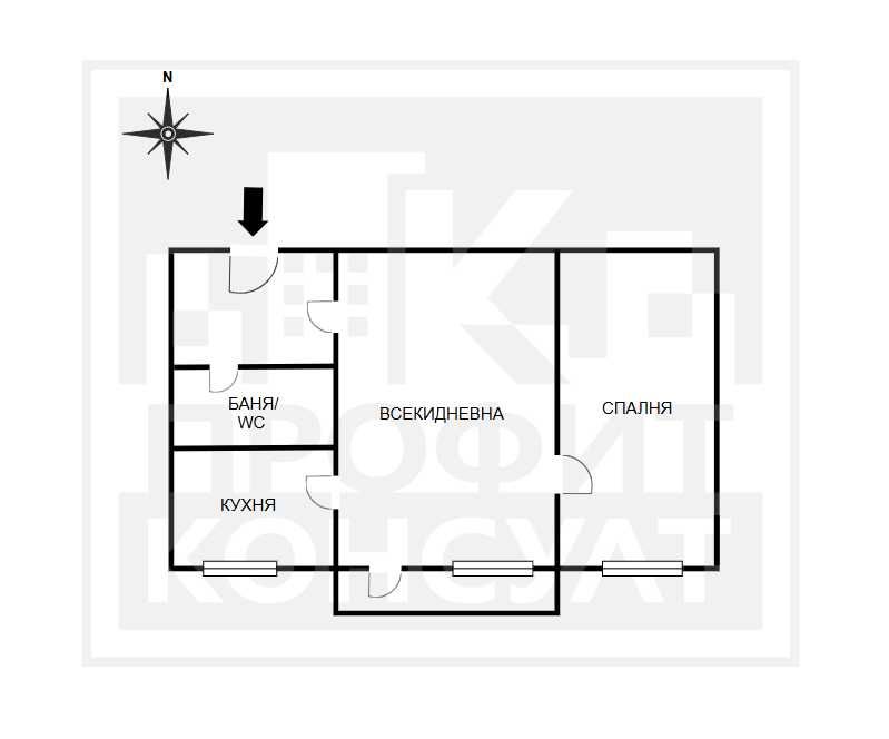 Продава се Двустаен апартамент в Велико Търново, Център - 43 кв.м за 2373 €/кв.м - Снимка #11