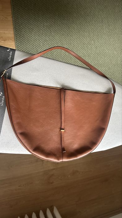 Geantă de piele Massimo Dutti