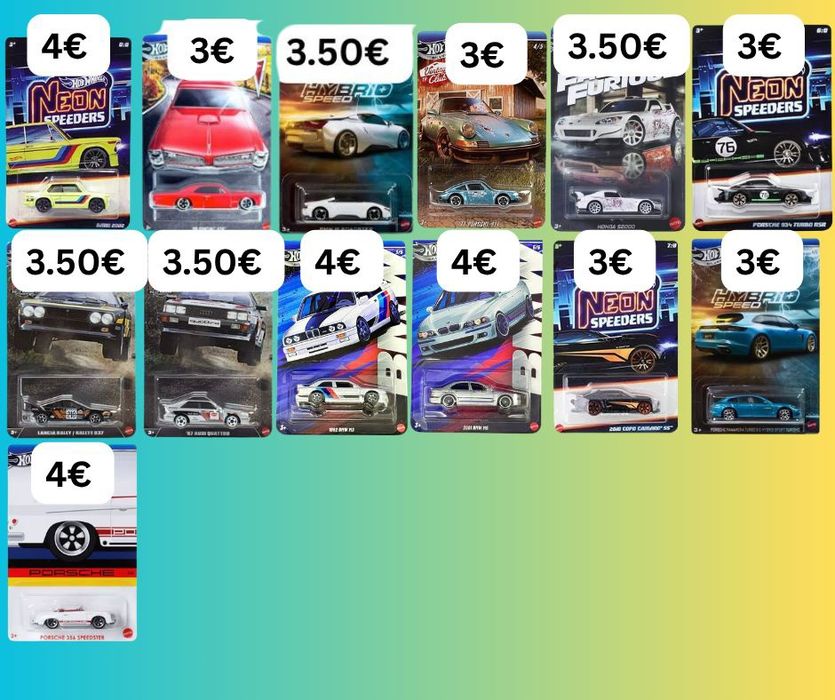 Hot Wheels, Matchbox и Majorette колички