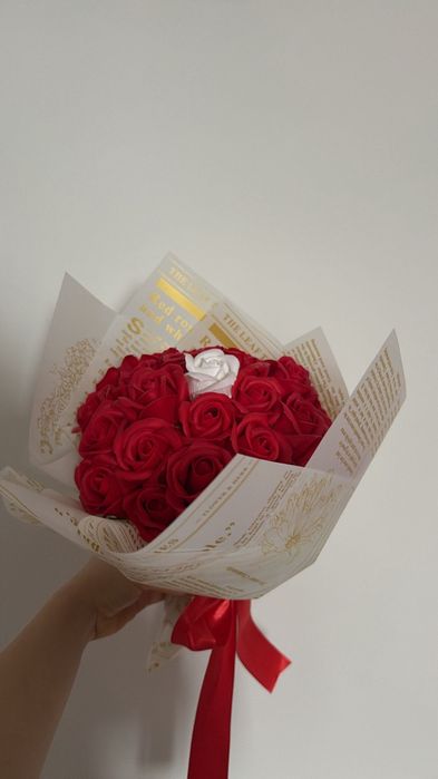 Buchet trandafiri din săpun