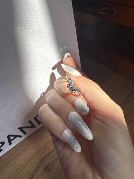 Кольцо Пандора солнце и луна (луна)