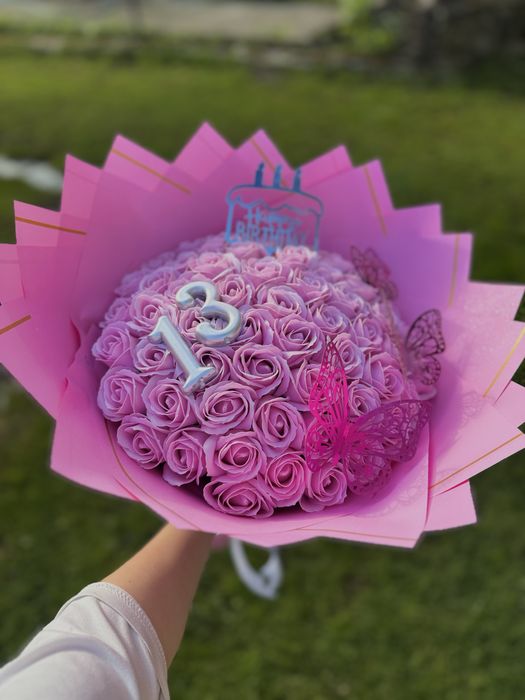 Buchet de flori din sapun