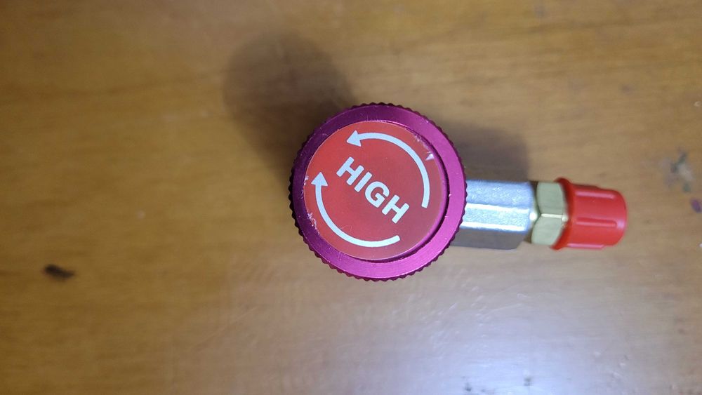 Вентиль адаптер  муфта R134A быстроразъемный высокий