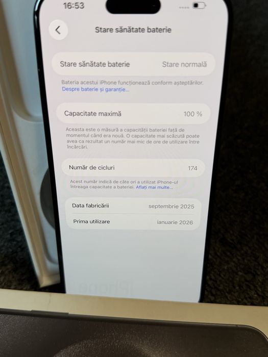 Oferta !! Iphone 15 Pro Max 256 gb IMPECABIL ! 100% baterie ! Full box ! Arata 10/10 !