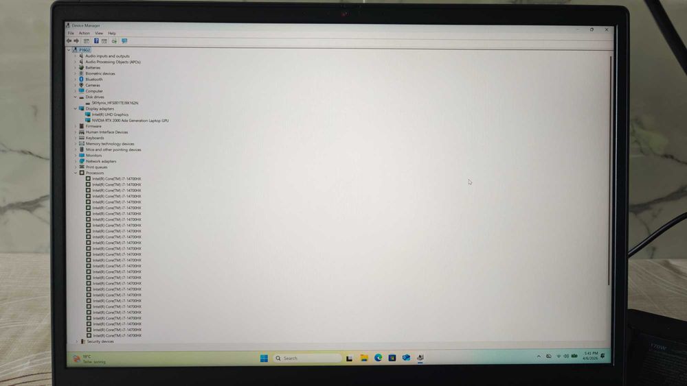 Laptop i7 64GB RTX Ada Workstation ThinkPad P16 Gen 2 1TB