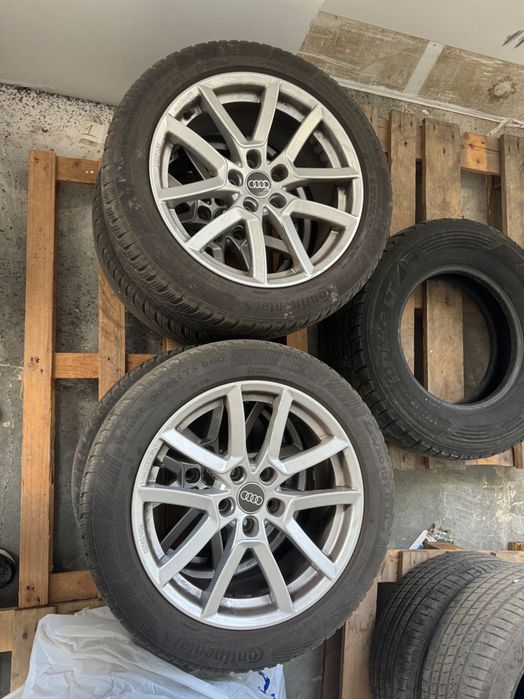 Оригинални Джанти за Ауди 5x112 17" + Зимни гуми Continental