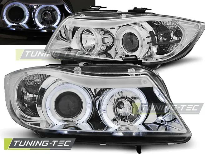 Faruri Angel Eyes pentru Bmw E90/E91