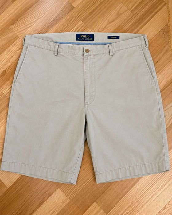 Pantaloni scurți Polo Ralph Lauren bărbați bej, Classic Fit, 100% bumbac Mărimea 2XL