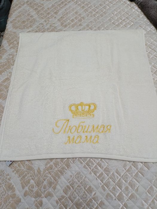 Женский махровый халат и полотенце