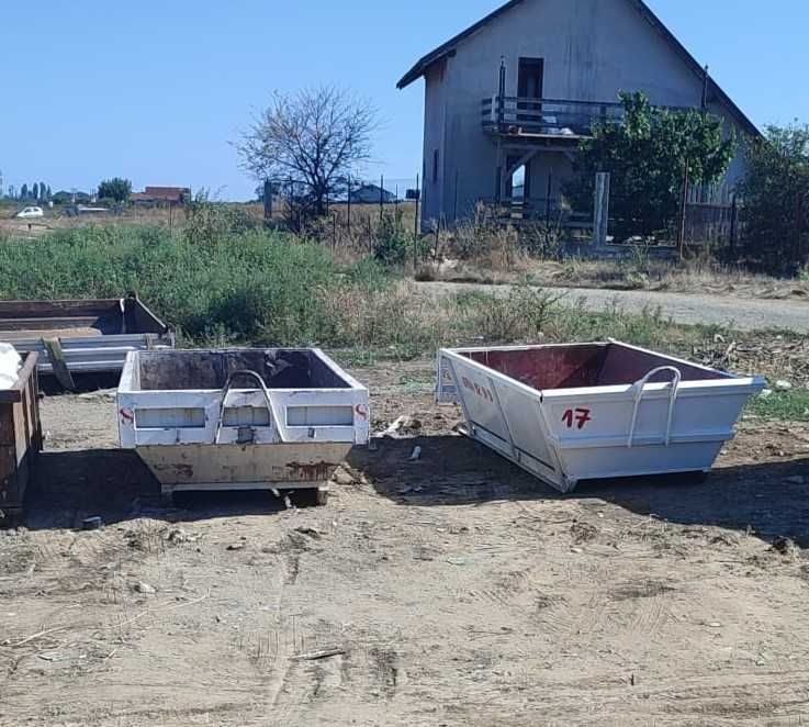 Închiriez benă detașabilă + manipulanți +transport moloz inclus Agigea