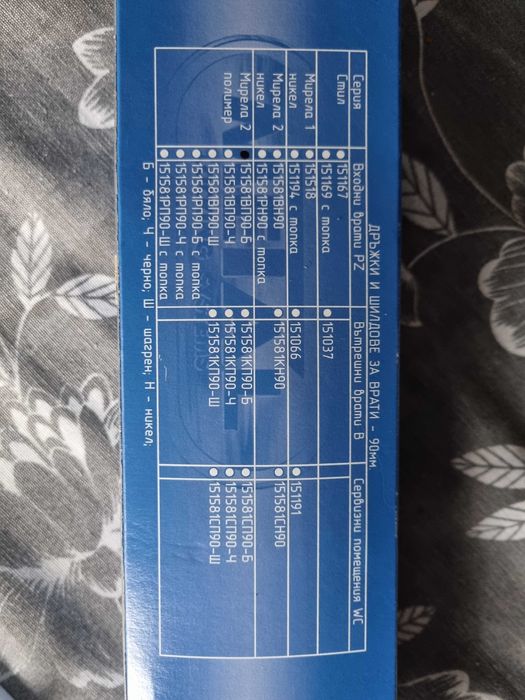 Дръжка за врата Метал 90мм