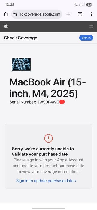 MacBook Air 15 M4 16/512 новый