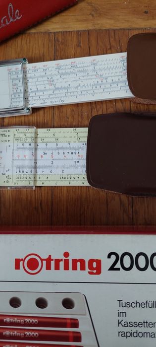 Rotring 2000 nou 2 Rigle calcul, Rigla triangulara