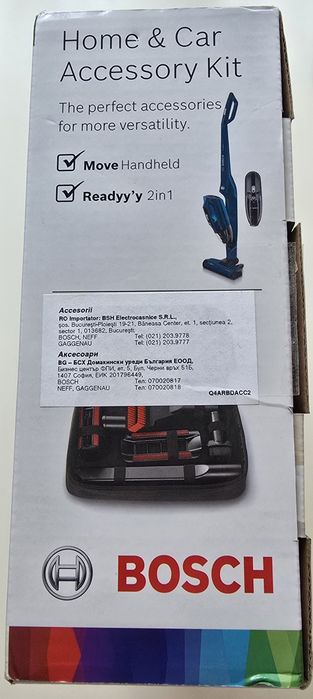Set accesorii Bosch BHZTKIT1, compatibil cu gama de aspiratoare stick Move&Ready