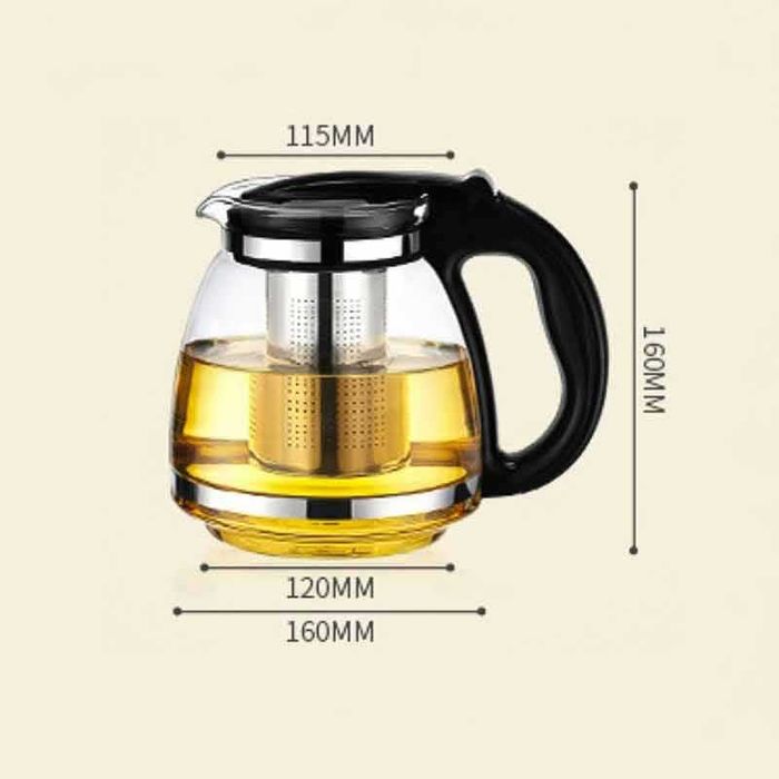 Термоустойчива кана с инфузер и капак – 2000 мл